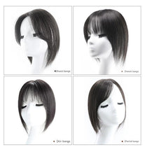 Load image into Gallery viewer, Silk Base Human Hair Topper for Women - Daily Wear Undetectable Hairpiece, Double Wefted Design for Thinning Hair & Gray Coverage, Breathable High Crown Volume & Natural Look-غطاء رأس من شعر الإنسان بقاعدة حريرية للنساء