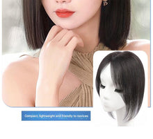Load image into Gallery viewer, Silk Base Human Hair Topper for Women - Daily Wear Undetectable Hairpiece, Double Wefted Design for Thinning Hair & Gray Coverage, Breathable High Crown Volume & Natural Look-غطاء رأس من شعر الإنسان بقاعدة حريرية للنساء