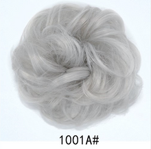 Load image into Gallery viewer, Eestelle messyBun Scrunchie with Elastic Rubber Band Ponytail Hair Extensions Updo Chignon Donut Ponytail Hairpiece Synthetic Tousled Hair for Women (nature balck2)