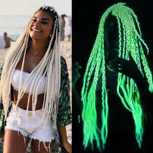 Load image into Gallery viewer, 3 Pieces Night light Synthetic Hair Extension for Braiding ,Jumbo Braids , Extension Afro Braids Crochet Twist-3 قطع من وصلات الشعر الاصطناعية الخفيفة الليلية للتضفير ، الضفائر الضخمة ، تمديد الضفائر الأفرو الكروشيه