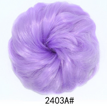 Load image into Gallery viewer, Eestelle messyBun Scrunchie with Elastic Rubber Band Ponytail Hair Extensions Updo Chignon Donut Ponytail Hairpiece Synthetic Tousled Hair for Women (nature balck2)