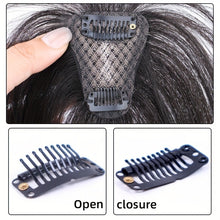 Load image into Gallery viewer, Breathable Swiss Lace Base Hair Topper for Women, Human Hair Pieces for Thinning, Adding Volume & Cover Gray Hair (Fringe Bangs)