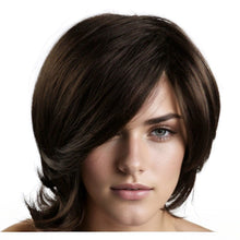 Load image into Gallery viewer, Men's Wig, Heat Resistant Synthetic Fiber Wig with Long Side-Swept Bangs & Flipped Ends-باروكة شعر رجالي، باروكة شعر صناعية مقاومة للحرارة مع غرة جانبية طويلة ونهايات مقلوبة، قطعة شعر طبيعية المظهر للشعر الخفيف/التنكر/الاستخدام اليومي