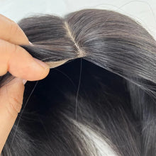 Load image into Gallery viewer, Full Human Hair Silk Base Topper -Lightweight & Breathable , Natural-Looking, Realistic Comfort for Everyday Wear