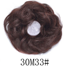 Load image into Gallery viewer, Eestelle messyBun Scrunchie with Elastic Rubber Band Ponytail Hair Extensions Updo Chignon Donut Ponytail Hairpiece Synthetic Tousled Hair for Women (nature balck2)