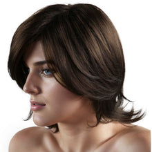 Load image into Gallery viewer, Men's Wig, Heat Resistant Synthetic Fiber Wig with Long Side-Swept Bangs & Flipped Ends-باروكة شعر رجالي، باروكة شعر صناعية مقاومة للحرارة مع غرة جانبية طويلة ونهايات مقلوبة، قطعة شعر طبيعية المظهر للشعر الخفيف/التنكر/الاستخدام اليومي