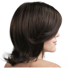 Load image into Gallery viewer, Men's Wig, Heat Resistant Synthetic Fiber Wig with Long Side-Swept Bangs & Flipped Ends-باروكة شعر رجالي، باروكة شعر صناعية مقاومة للحرارة مع غرة جانبية طويلة ونهايات مقلوبة، قطعة شعر طبيعية المظهر للشعر الخفيف/التنكر/الاستخدام اليومي