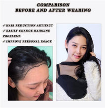 Load image into Gallery viewer, e estelle Eestelle Frontal Hairpiece for Women Natural Black Hair Extension Hairline Loss Straight Tape in Human Hair Toppers Replacement Toupee (2x16cm 15cm)