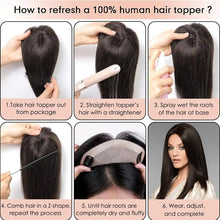 Load image into Gallery viewer, Full Human Hair Silk Base Topper -Lightweight & Breathable , Natural-Looking, Realistic Comfort for Everyday Wear