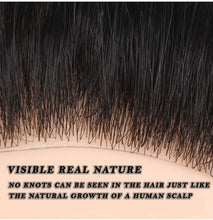 Load image into Gallery viewer, e estelle Eestelle Frontal Hairpiece for Women Natural Black Hair Extension Hairline Loss Straight Tape in Human Hair Toppers Replacement Toupee (2x16cm 15cm)