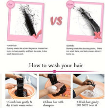 Load image into Gallery viewer, Nature Hair Toppers for Women,Real Human Hair Pieces for Lady with Thinning Hair, Nature Hair Patch with Bangs Clip in Hair Extensions -أغطية شعر طبيعية للنساء ذوات الشعر الرقيق