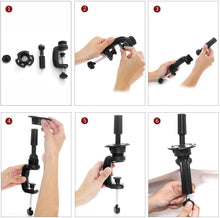 Load image into Gallery viewer, Mannequin Head with 100% Human Hair With Stand, 24 To 20 inch Real Hair, Cosmetology Doll Nature Hair Head For Hairdressers' Practice Training, Hairstyling and Braid-رأس مانيكان بشعر بشري 100% مع حامل، شعر حقيقي من 24 إلى 20 بوصة،