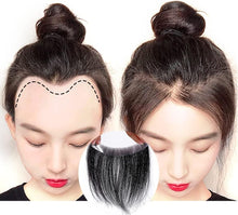 Load image into Gallery viewer, e estelle Eestelle Frontal Hairpiece for Women Natural Black Hair Extension Hairline Loss Straight Tape in Human Hair Toppers Replacement Toupee (2x16cm 15cm)