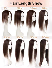 Load image into Gallery viewer, Full Human Hair Silk Base Topper -Lightweight & Breathable , Natural-Looking, Realistic Comfort for Everyday Wear