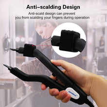 Load image into Gallery viewer, Loof Hair Extension Connector Iron Treatments for Professional Salon Equipment, Keratin Bonding Tip Hair Extension Hot Fusion Iron ,Adjustable Temperature Hair Extension Iron Tools -أداة ربط وصلات الشعر، موصل ذوبان غراء الكيراتين
