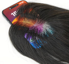 Load image into Gallery viewer, Nature Hair Toppers for Women,Real Human Hair Pieces for Lady with Thinning Hair, Nature Hair Patch with Bangs Clip in Hair Extensions -أغطية شعر طبيعية للنساء ذوات الشعر الرقيق