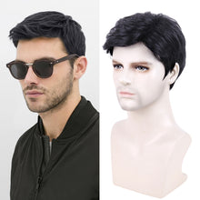 Load image into Gallery viewer, Estelle Men Wigs Natural Men's Short Hair Wig Micro Curly Wigs Hair Wig Estelle الرجال الباروكات الطبيعية قصيرة شعر مستعار شعر مستعار مايكرو مجعد الباروكات
