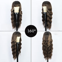 Load image into Gallery viewer, Small Lace Front Wig For Women Long, Short Curly and Straight,lady wig,girl wig,daily wig,party wig (BODYWAVE, NYL2585-balckbrownmix)