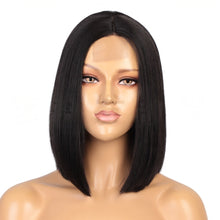 Load image into Gallery viewer, Small Lace Front Wig For Women Bobo Short Wig For Daily , Party,Black شعر مستعار دانتيل أمامي صغير، شعر مستعار بوبو أسود