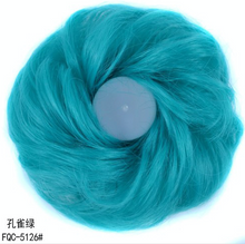 Load image into Gallery viewer, Eestelle messyBun Scrunchie with Elastic Rubber Band Ponytail Hair Extensions Updo Chignon Donut Ponytail Hairpiece Synthetic Tousled Hair for Women (nature balck2)