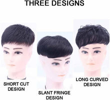 Load image into Gallery viewer, Men's Wigs 100% Real Human Hair Topper Toupee Clip Hairpiece for men Monofilament Hair Topper Natural Hairline Replacement Systems Hairpiece (13cmx14cm)