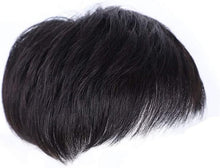 Load image into Gallery viewer, Men's Wigs 100% Real Human Hair Topper Toupee Clip Hairpiece for men Monofilament Hair Topper Natural Hairline Replacement Systems Hairpiece (13cmx14cm)