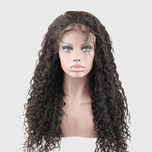 Load image into Gallery viewer, deep curly silk top human hair wig with 13x4 lace front-شعر مستعار بشري عميق مجعد من الحرير مع دانتيل أمامي 13x4