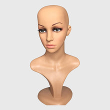 Load image into Gallery viewer, Estelle Female Mannequin Head Model Stand For Wig ,Glasses, Hat Display -Estelle أنثى عارضة أزياء نموذج الرأس حامل لشعر مستعار ، نظارات ، قبعة عرض