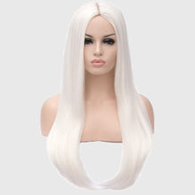 Load image into Gallery viewer, Wigs for Women Girls Long Straight Hair Wig Natural Fashion Cute Synthetic Wigs for Daily Party Cosplay-الباروكات للنساء والفتيات شعر مستعار طويل مستقيم شعر مستعار طبيعي أزياء لطيف الاصطناعية الباروكات للحزب اليومي تأثيري