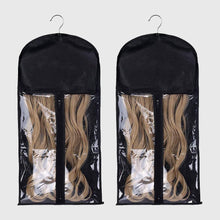 Load image into Gallery viewer, Estelle 2 Pieces Of Hair Extension Portable Wig Storage Bag Carrying Case Suitable For Store style Hair with Hook حقيبة تخزين شعر مستعار محمولة من قطعتين من Estelle مناسبة لتصفيف الشعر مع خطاف
