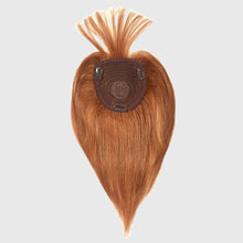 Load image into Gallery viewer, Estelle 100% Human Hair Toupee Clip in Human Hair Pieces Bangs Silk Base Crown Top Toppers Straight Hair Estelle 100٪ شعر مستعار بشري مشبك في قطع شعر بشري الانفجارات بقاعدة من الحرير والقبعات العلوية للشعر المستقيم