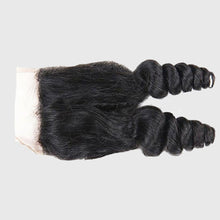 Load image into Gallery viewer, Hand Made Loose Wave Human Hair Lace Closure 4*4 -صنع يدوي فضفاض موجة شعر بشري إغلاق الدانتيل 4 * 4