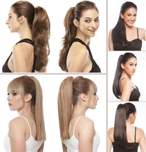 Load image into Gallery viewer, Estelle Claw Curly Wavy / Straight Ponytail Extension Long Synthetic for Women