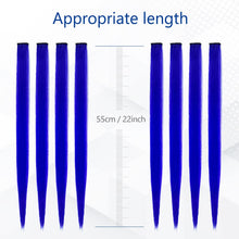 Load image into Gallery viewer, 10PCS Colored Clip in Hair Extensions 20'' Colorful Straight Hair Extensions Clip in for Women and Kids Multi-Colors Party Highlights Streak Synthetic Hairpieces Wonderful Rainbow Colors(J+5)%