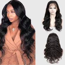 Load image into Gallery viewer, Human Hair Body Wave Wigs with 13x4 Lace Front-شعر مستعار مموج بشعر بشري مع دانتيل أمامي 13x4