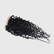 Load image into Gallery viewer, Jerry Curly Human Hair 4*4 Lace Closure -جيري شعر بشري مجعد 4 * 4 إغلاق الدانتيل