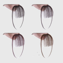 Load image into Gallery viewer, Wispy Human Hair Clip In Air Bangs, Extensions for Women Fake Air Bangs-مشبك شعر بشري ناعم في الانفجارات الهوائية ، وصلات شعر مزيفة للنساء