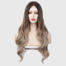 Load image into Gallery viewer, Estelle small lace ladies wig long curly hair big loose wave wig headgear wig-R4/T12/1001#