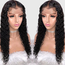 Load image into Gallery viewer, Human Hair deep curly Wigs with 13x4 Lace Front-باروكات شعر بشري مجعد عميق مع دانتيل أمامي 13x4