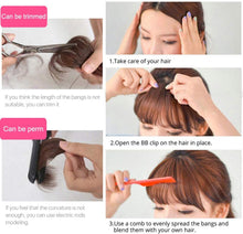 Load image into Gallery viewer, Estelle Clip in Bangs Hair Extensions Thin Neat Air Bangs for Women With Clip Accessories وصلات شعر من Estelle مزودة بمشابك وصلات شعر رفيعة وأنيقة