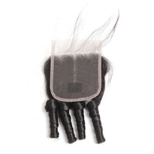 Load image into Gallery viewer, Hand Made Fummi Human Hair Lace Closure 4*4-صنع يدوي Fummi إغلاق الدانتيل شعر بشري 4 * 4