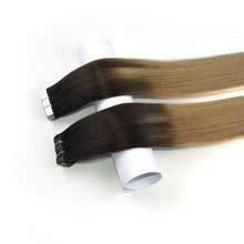 Load image into Gallery viewer, T Style Seamless Human Hair Tape In Omber 4/8# سلس شريط شعر بشري نمط أومبر 4/8 #