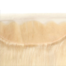 Load image into Gallery viewer, Real human hair 13*4 lace frontal 613# , straight closure-13x4frintal613stwelsy-شعر بشري حقيقي 13 * 4 أمامي دانتيل 613 # ، إغلاق مستقيم