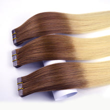Load image into Gallery viewer, European Style Seamless Human Hair Tape In Omber 4/613# شريط شعر بشري غير ملحوم على النمط الأوروبي في أومبر 4/613 #