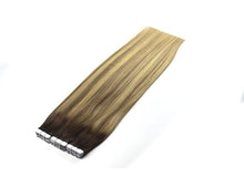 Load image into Gallery viewer, Seamless Tape In Human Hair Extension Dark Brown- Color4T8P22 شريط غير ملحوم في وصلات شعر بشري بني غامق اللون 4T8P22