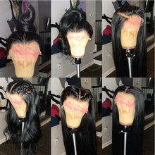 Load image into Gallery viewer, Human Hair Straight Wigs with 13x4 Lace Front Lace شعر مستعار بشري مستقيم مع دانتيل أمامي دانتيل 13x4