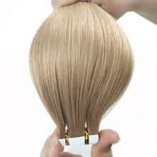Load image into Gallery viewer, Seamless Human Hair Extension with Protein Film Blonde 10#-وصلات شعر بشري غير ملحومة مع فيلم بروتين أشقر 10 #