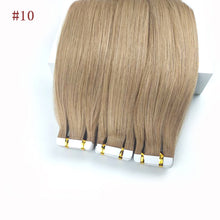 Load image into Gallery viewer, Seamless Human Hair Extension with Protein Film Blonde 10#-وصلات شعر بشري غير ملحومة مع فيلم بروتين أشقر 10 #