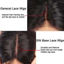 Load image into Gallery viewer, Silk Top Human Hair Body Wave Wig شعر مستعار مموج من الحرير الأعلى لشعر الإنسان