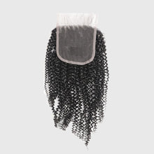 Load image into Gallery viewer, Hand Made Afro Curly Human Hair Lace Closure 4*4-إغلاق الدانتيل شعر أفرو مجعد يدوي الصنع 4 * 4